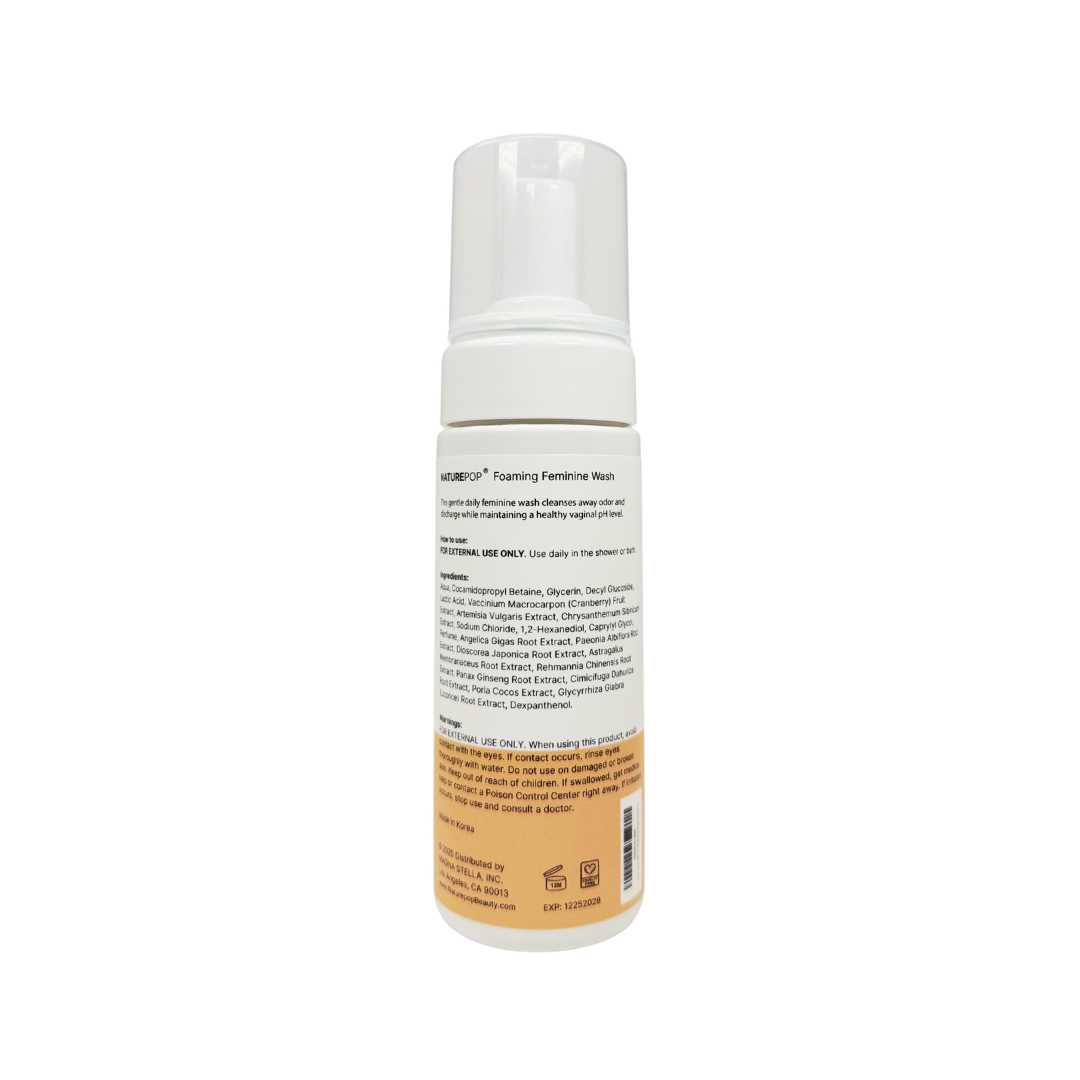 NATUREPOP Foaming Feminine Wash - 4.73 fl oz/ 140 mL