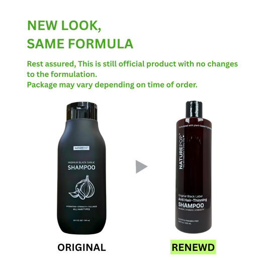 NATUREPOP Premium Black Garlic Shampoo - 16.9 fl oz/ 500 mL